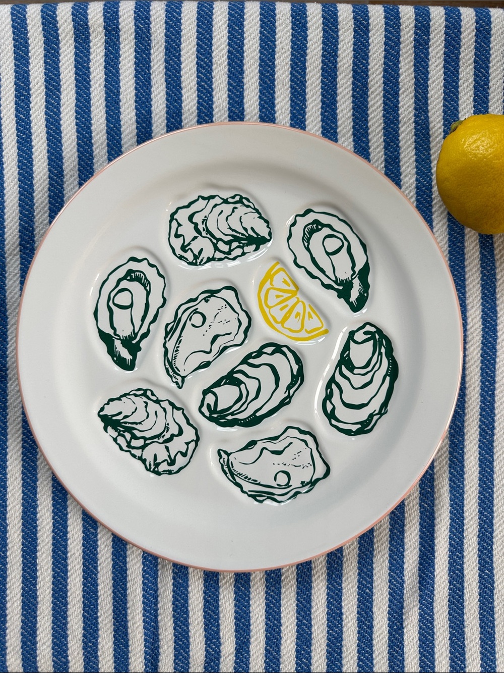 NWT Medici Home Ceramic Oyster 10” Plate